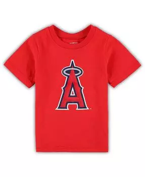 Красная футболка с основным логотипом команды Los Angeles Angels для новорожденных Outerstuff, красный