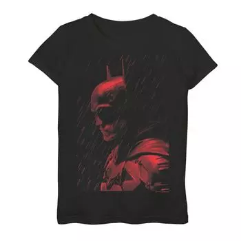 Красная футболка с рисунком DC Comics Batman для девочек 7–16 лет Rainy Knight Licensed Character