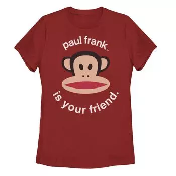 Красная футболка с рисунком Paul Frank для юниоров «Paul Frank Is Your Friend» Licensed Character