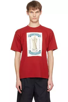 Красная футболка с рисунком UNDERCOVER