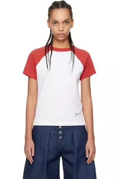 Красная футболка «The Baseball mini» JACQUEMUS