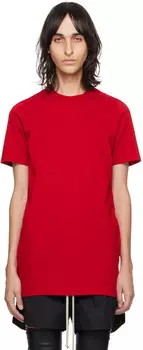 Красная футболка уровня Rick Owens, цвет Cardinal red