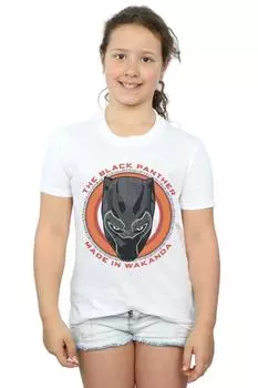 Красная хлопковая футболка Black Panther Made in Wakanda Marvel, белый