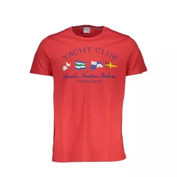 Красная хлопковая футболка Nautica