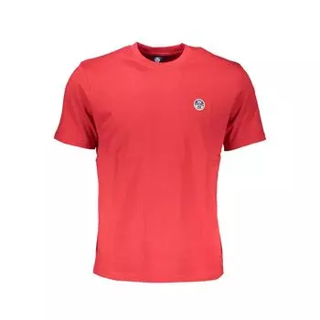 Красная хлопковая футболка North Sails