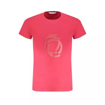 Красная хлопковая футболка Trussardi