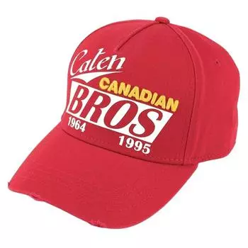Красная кепка Caten Canadian Bros. Dsquared2, красный