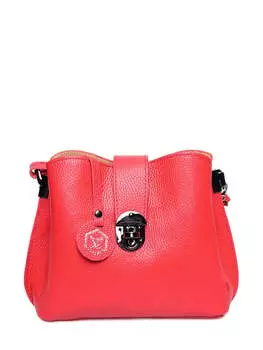 Красная кожаная сумка Luisa Vannini, красный