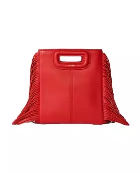 Красная кожаная сумочка Maje, красный