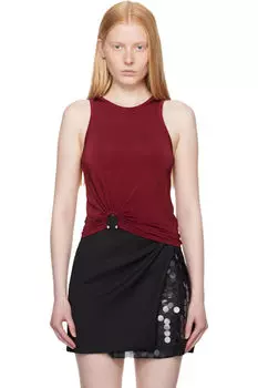 Красная майка из джерси Rabanne