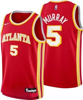 Красная майка Nike Youth Atlanta Hawks Dejounte Murray #5 Swingman