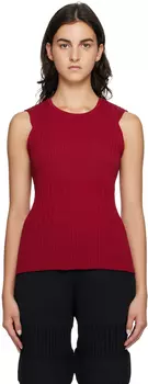 Красная майка с рифлением CFCL