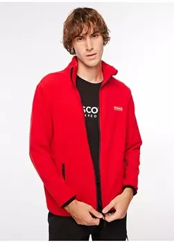 Красная мужская флисовая толстовка с капюшоном Discovery Expedition