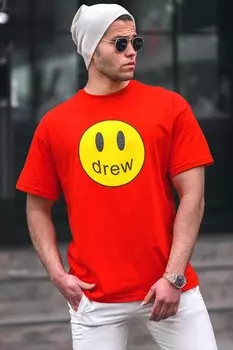 Красная мужская футболка 5206 MADMEXT