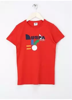 Красная мужская футболка CUBAKIDS U.S. Polo Assn., красный