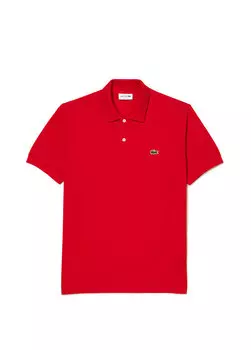 Красная мужская футболка-поло classic fit l.12.12 Lacoste