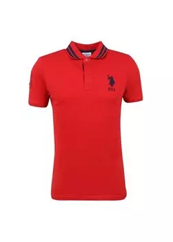 Красная мужская футболка-поло GSD01IY023 U.S. Polo Assn., красный