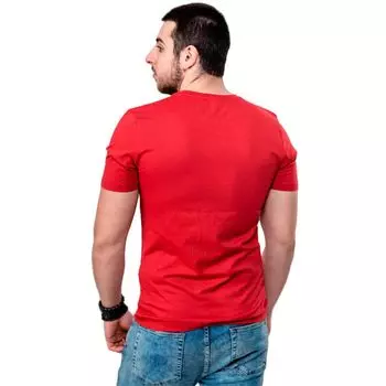 Красная мужская футболка с коротким рукавом Fergana