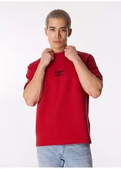 Красная мужская футболка с круглым вырезом GU24MSS03005 Gmg Frenze, красный