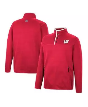 Красная мужская куртка wisconsin badgers rebound quarter-snap Colosseum, красный