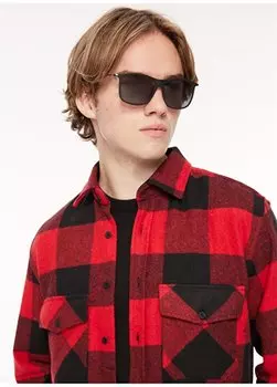 Красная мужская рубашка в клетку с нормальным воротником рубашки SPBF3WM-GML5001 People By Fabrika, красный