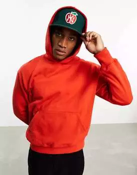 Красная объемная худи ASOS