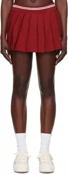 Красная плиссированная мини-юбка MA Quad AMIRI