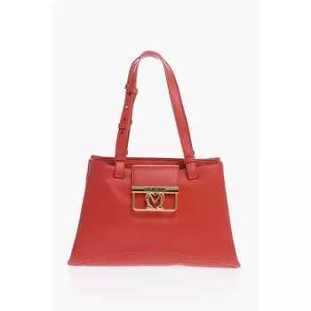 Красная полиэтиленовая сумка-тоут Moschino, Red