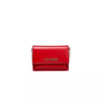 Красная полиэтиленовая женская сумка через плечо LOVE MOSCHINO