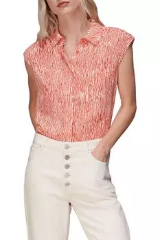 Красная рубашка Woodland с анималистичными принтами Whistles, красный