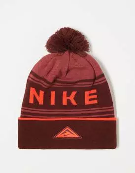 Красная шапка-боббл унисекс Nike Running Trail Dri-FIT