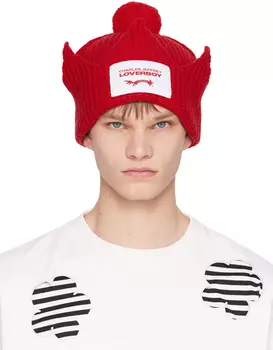Красная шапка с крупной короной Charles Jeffrey Loverboy