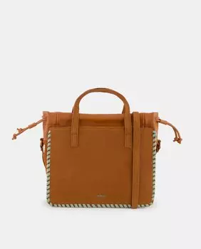 Красная сумка с контрастной строчкой Jo & Mr. Joe, красный