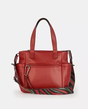 Красная сумка-шопер с регулируемой ручкой Caminatta, красный