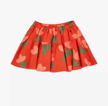 Красная тканая юбка с морским цветком BOBO CHOSES, красный