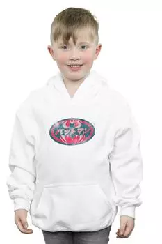 Красная толстовка с логотипом Бэтмена DC Comics, белый