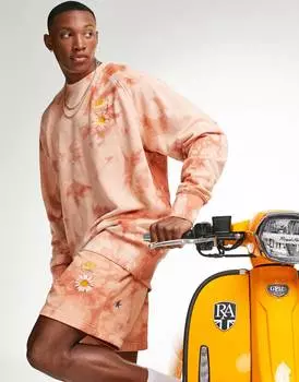 Красная толстовка с принтом тай-дай Nike 'Have a Nike Day'