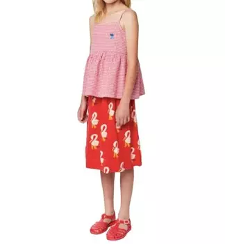 Красная юбка-миди по всей поверхности Pelican BOBO CHOSES, красный