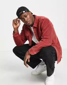Красная вельветовая рубашка Levi's Jackson с карманами