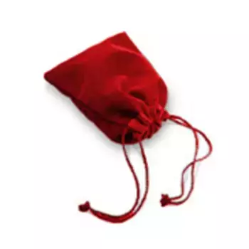 Красная велюровая сумка для игральных костей (маленькая), Dice Bags (Chessex)