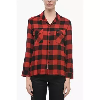 Красная вискозная рубашка Woolrich, Red
