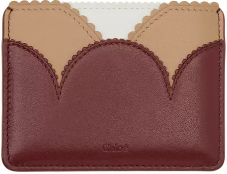 Красная визитница Linda Chloé