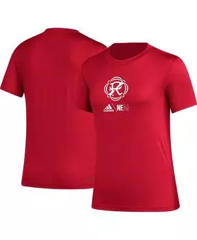 Красная женская футболка New England Revolution AEROREADY Club Icon adidas, красный