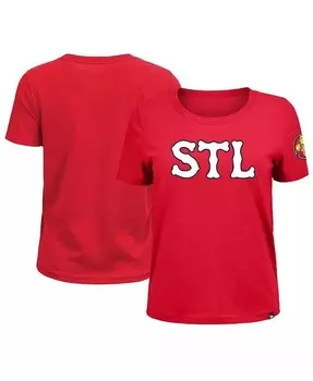 Красная женская футболка St. Louis Cardinals 2024 City Connect New Era, красный