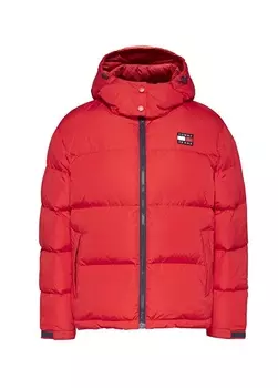 Красная женская короткая куртка-пуховик Tommy Jeans