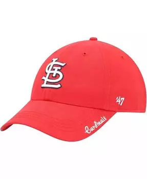 Красная женская регулируемая кепка St. Louis Cardinals Miata Clean-Up '47 Brand, красный