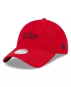 Красная женская регулируемая кепка St. Louis Cardinals Script 9TWENTY New Era, красный