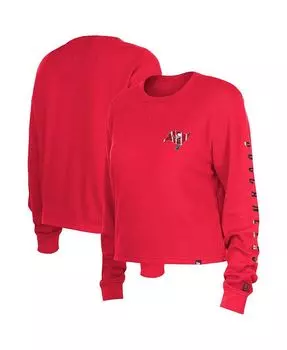 Красная женская термоукороченная футболка с длинными рукавами Tampa Bay Buccaneers New Era, красный