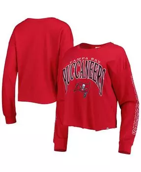 Красная женская укороченная футболка с длинным рукавом Tampa Bay Buccaneers Skyler Parkway '47 Brand, красный