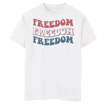 Красно-бело-синяя футболка Freedom с графическим рисунком для мальчиков 8–20 лет Licensed Character